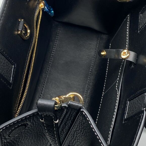 Burberry Black Mini Frances TB Plaque Tote Bag - Picture 12 of 16